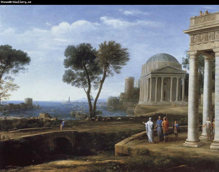 Claude Lorrain Landscape with Aeneas at Delos